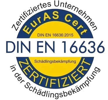 DIN EN 16636 Zertifizierung – zertifiziertes Unternehmen in der Schädlingsbekämpfung (EurAS Cert)